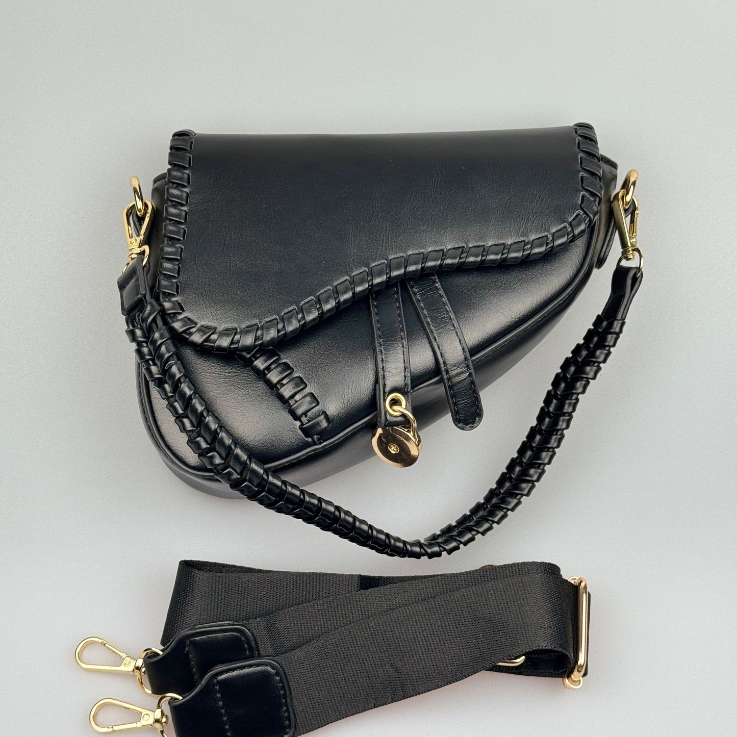 Bolsa Estilo Saddle Crossbody