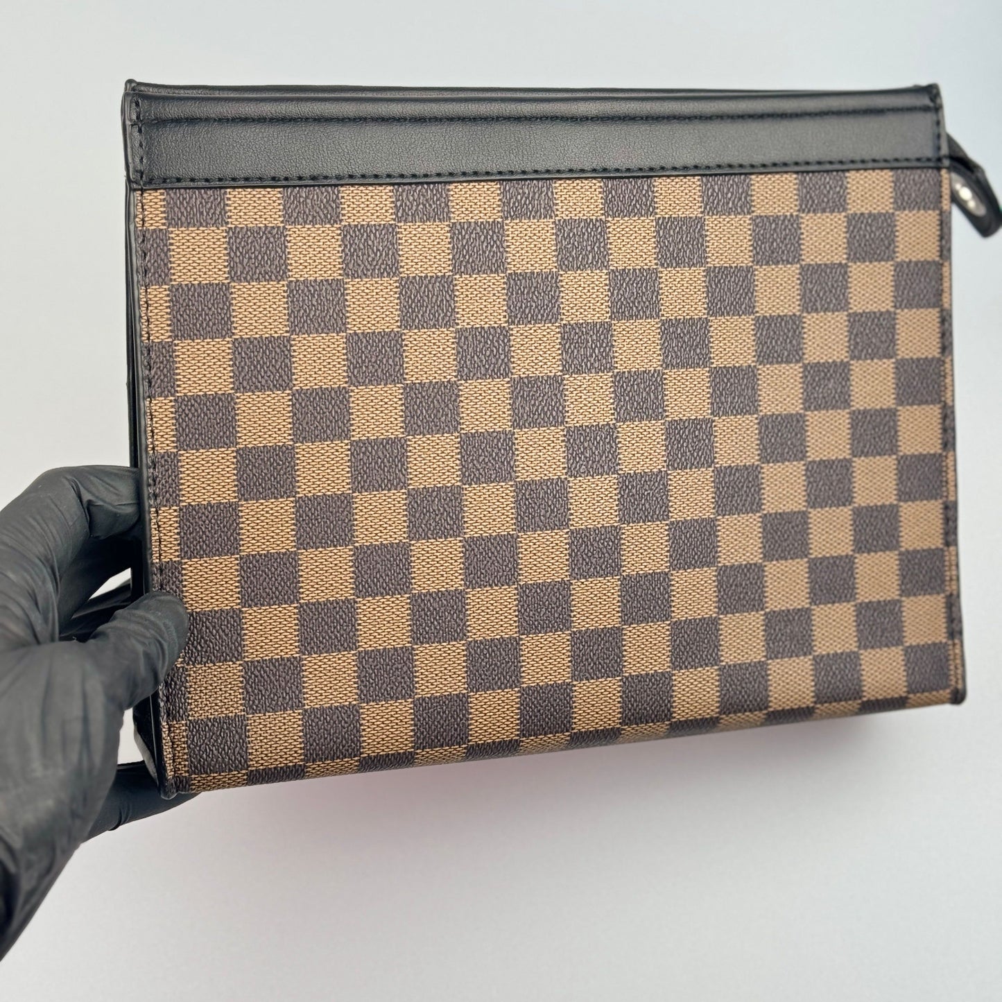 Bolsa Clutch Masculina - Padrão Xadrez Clássico