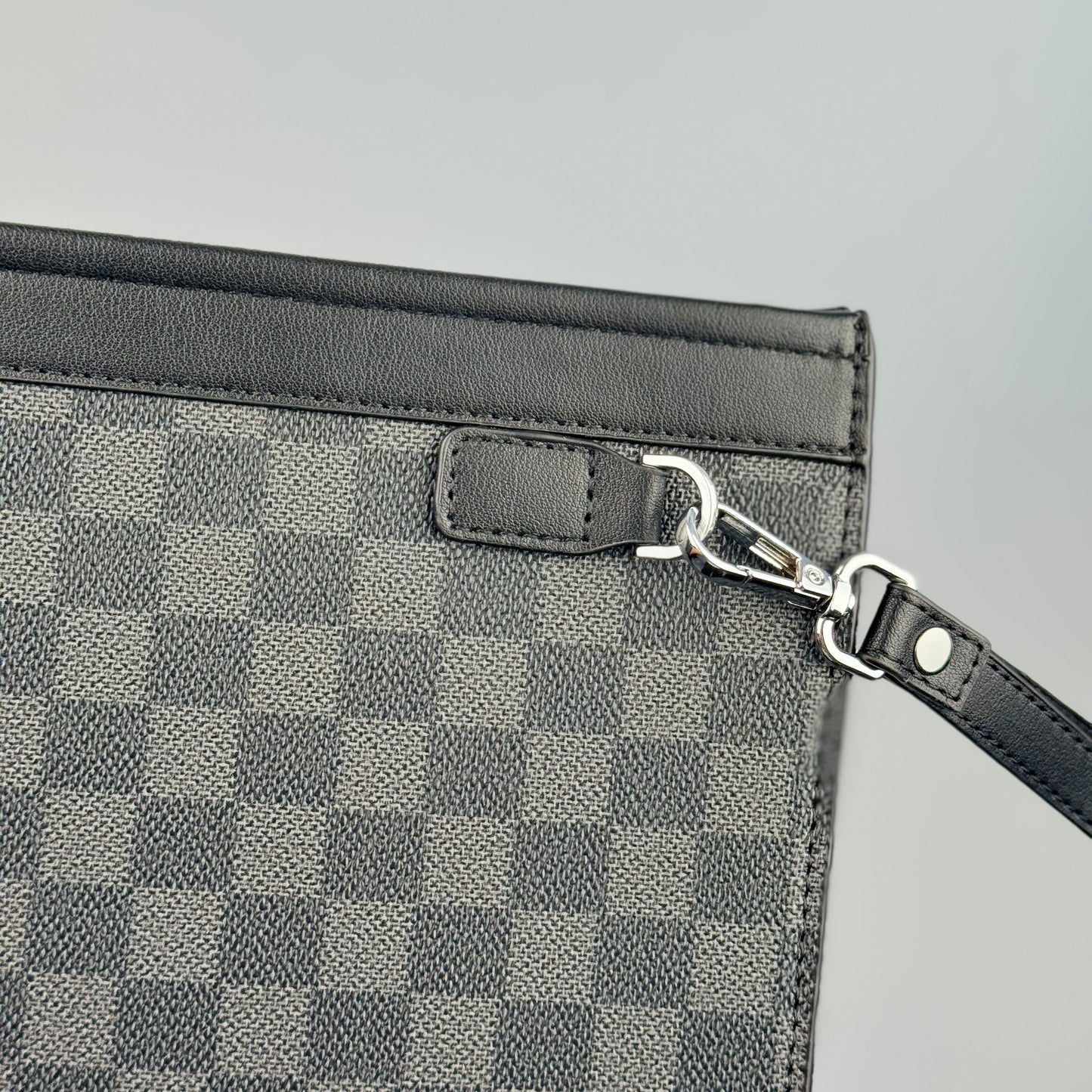 Bolsa Clutch Masculina - Padrão Xadrez Clássico