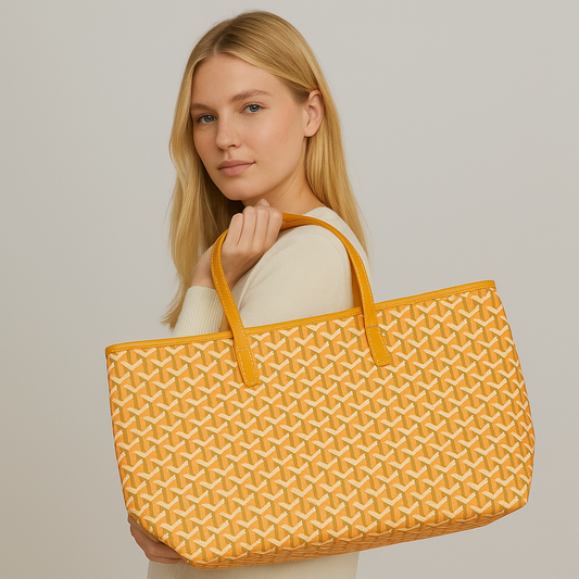 Mala Tote em Textura Geométrica – Estilo Moderno com Interior Amplo