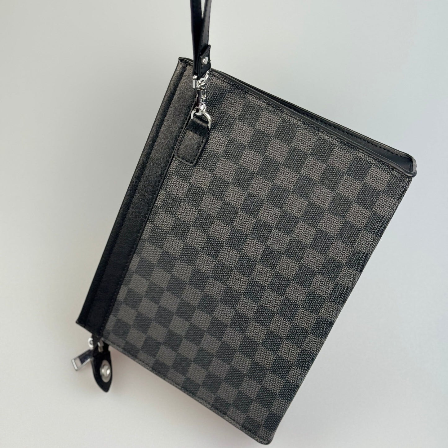 Bolsa Clutch Masculina - Padrão Xadrez Clássico