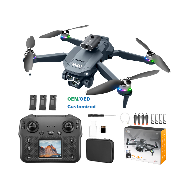 Drone Y3 Ultra com Controlo Remoto e Ecrã Integrado – Inovação, Diversão e Controlo Total
