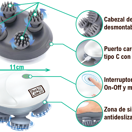 Massajador Portátil – Relaxa Corpo e Mente em Segundos
