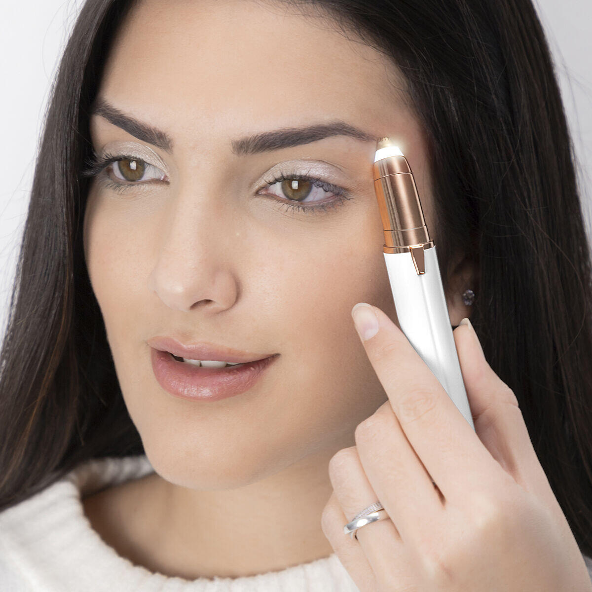 Depiladora de Precisão com LED para Pelos Faciais