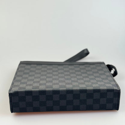 Bolsa Clutch Masculina - Padrão Xadrez Clássico