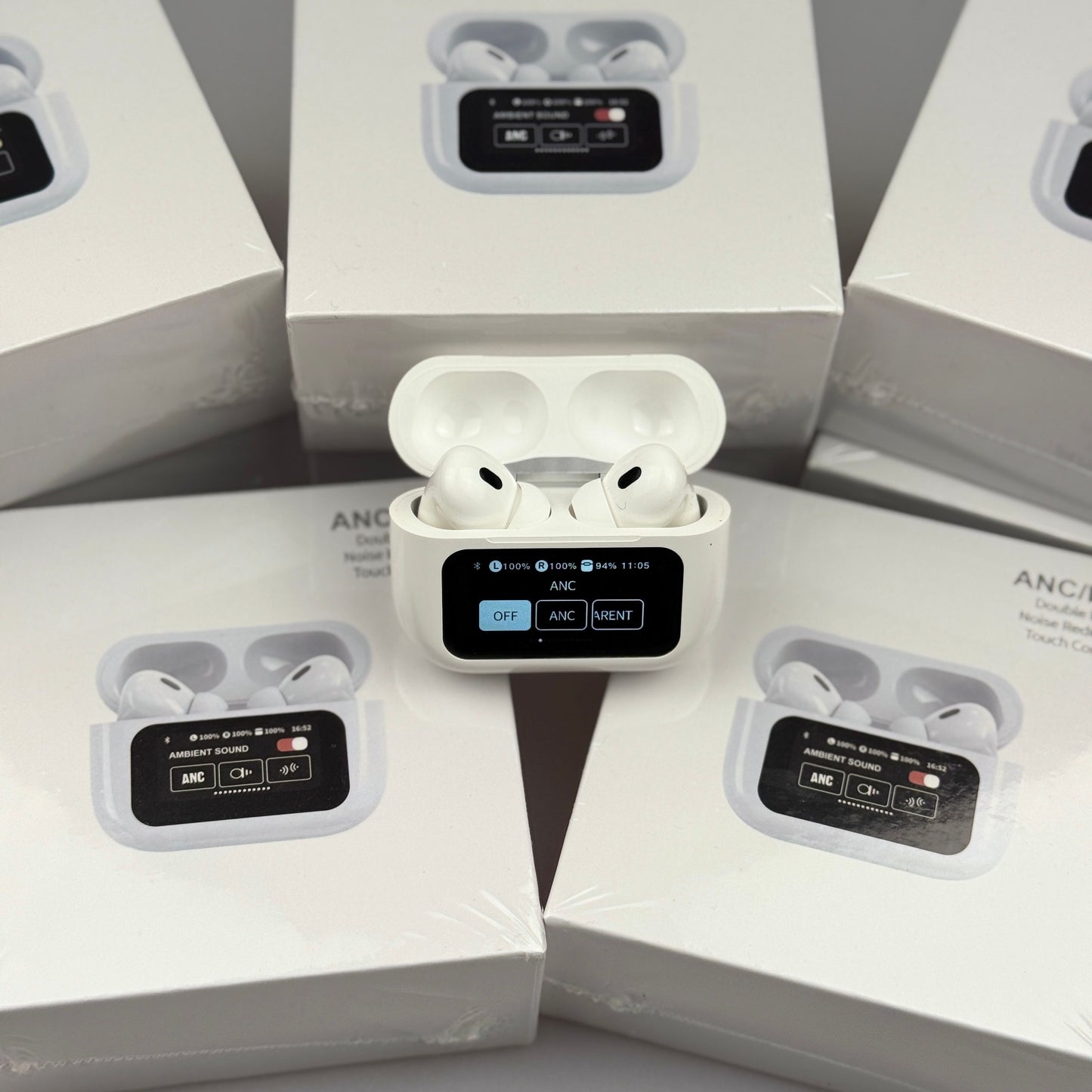 Earbuds A9 Pro com Ecrã e Cancelamento de Ruído