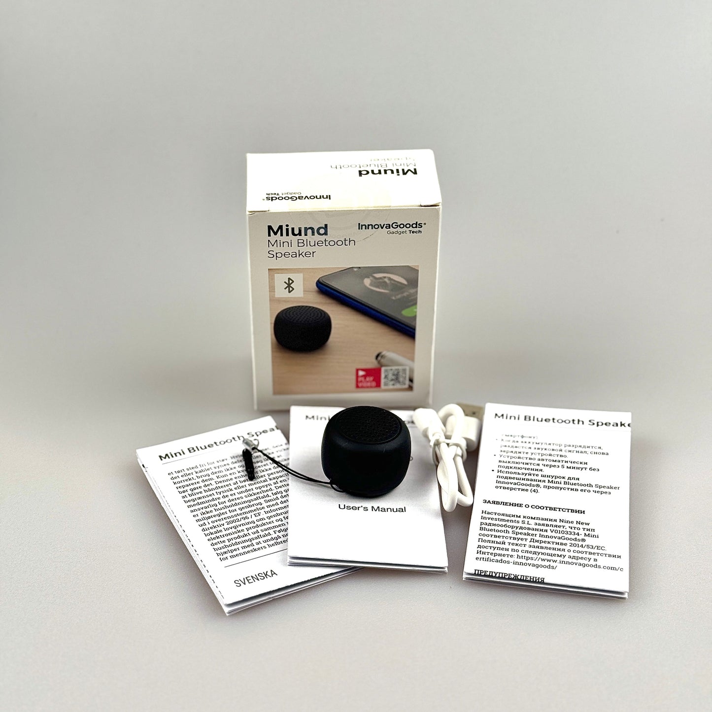 Mini Coluna Bluetooth 5.0 - Compacta, Leve e Versátil
