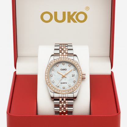 Relógio Estilo "Rlx" Mulher – Branco