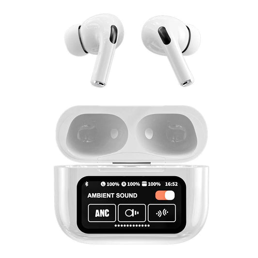 Earbuds A9 Pro com Ecrã e Cancelamento de Ruído
