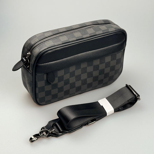 Bolsa Masculina Grid Compact Cross