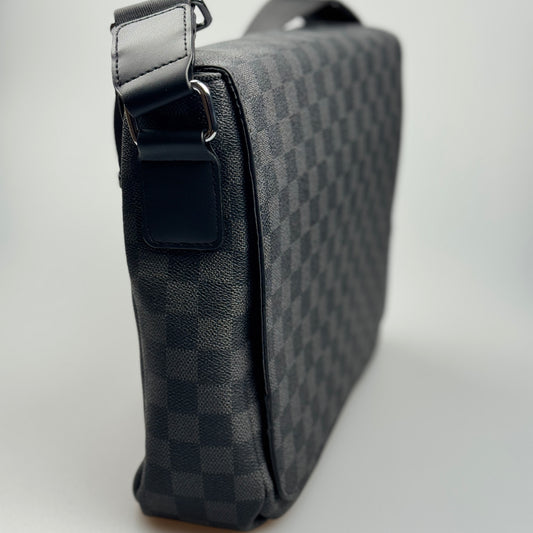 Bolsa Masculina Classic Messenger - Black Grid