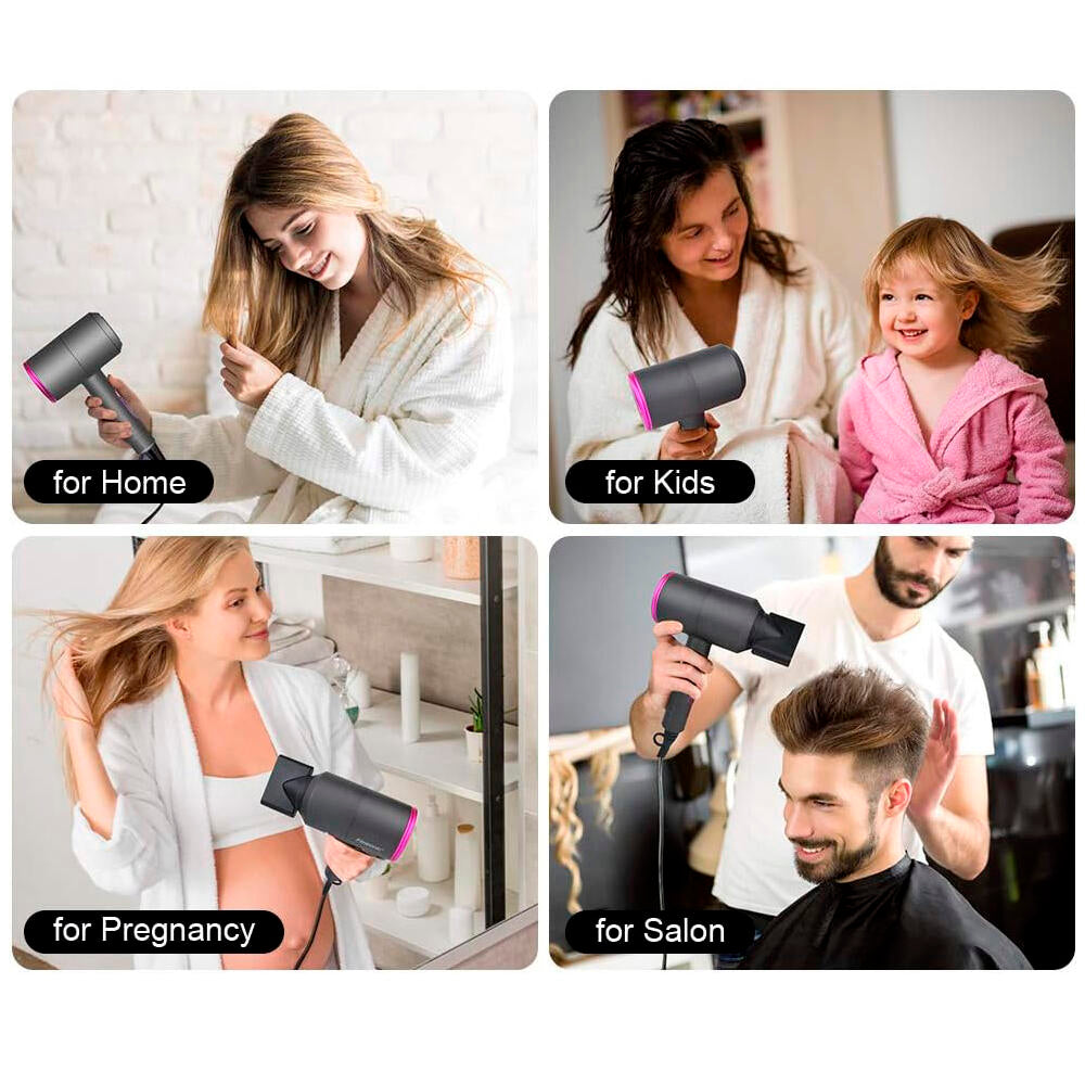 Secador de Cabelo Profissional Iónico com Difusor