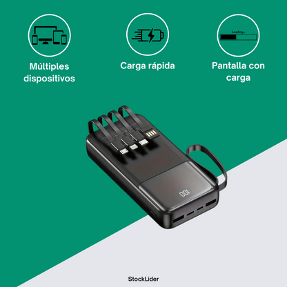 Powerbank 10.000mAh Carga Rápida