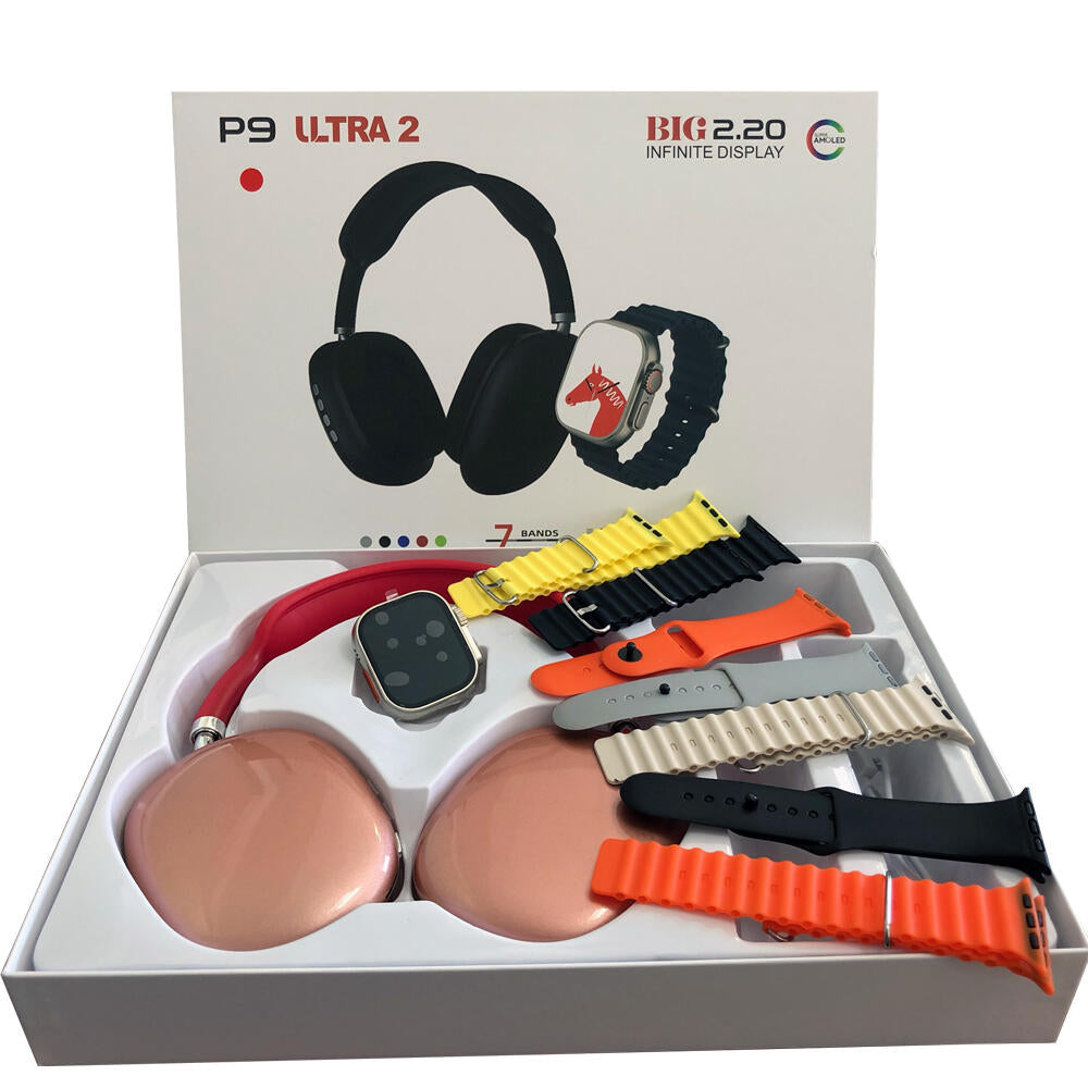 Pack P9 Ultra 2 - Headphones + Smartwatch HD
